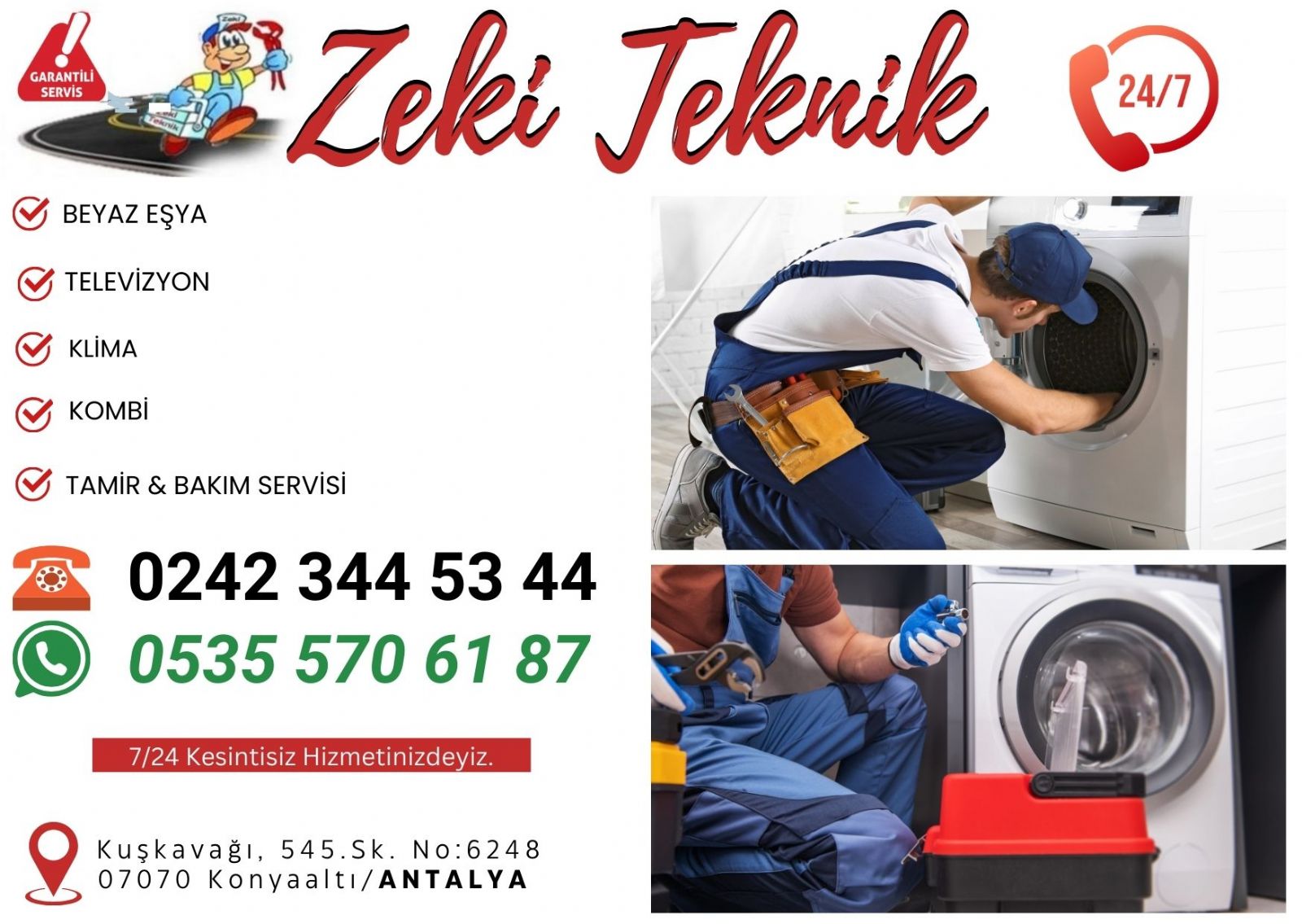 Kuşkavağı Çamaşır Makinesi Tamircisi